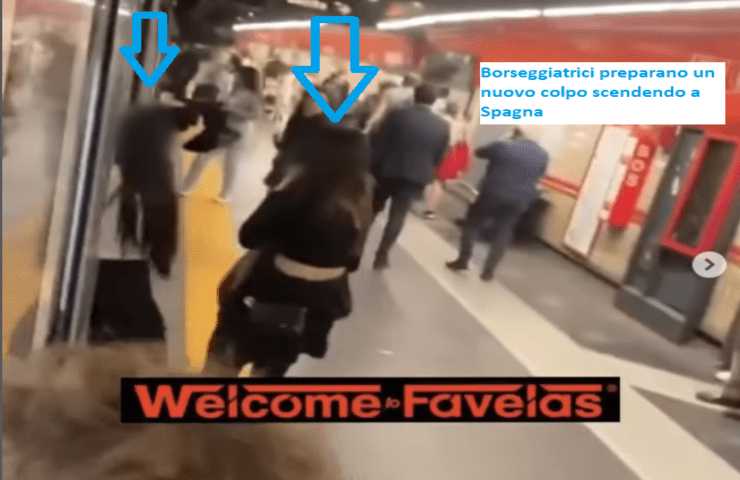 Borseggiatrici sulla Metro A